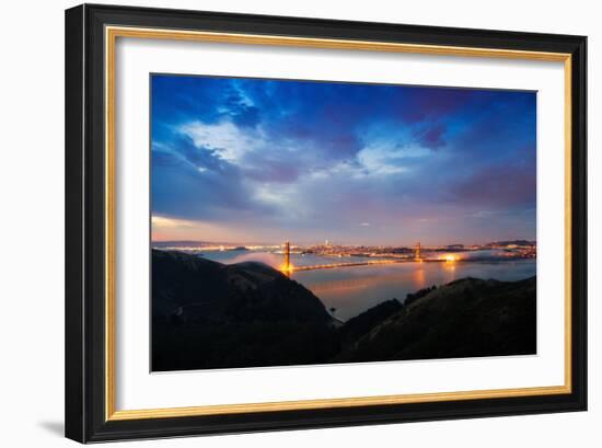 A New Day Over San Francisco Bay, Golden Gate Bridge-Vincent James-Framed Photographic Print