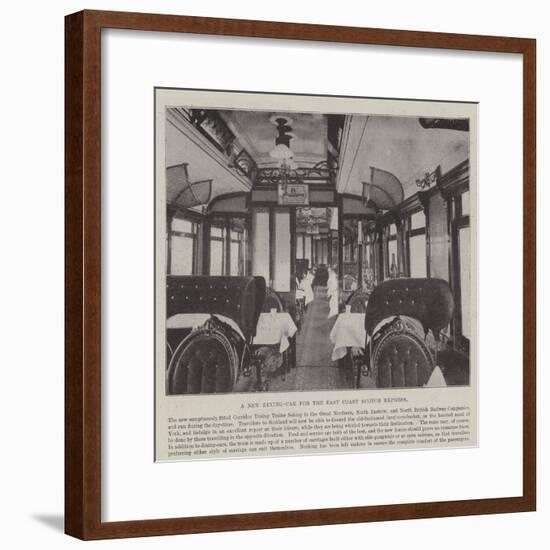 A New Dining-Car for the East Coast Scotch Express-null-Framed Giclee Print