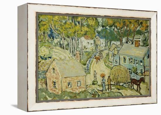 A New England Village-Maurice Brazil Prendergast-Framed Premier Image Canvas