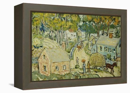 A New England Village-Maurice Brazil Prendergast-Framed Premier Image Canvas