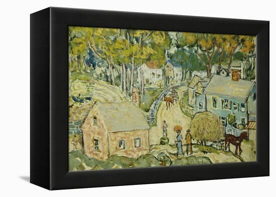 A New England Village-Maurice Brazil Prendergast-Framed Premier Image Canvas