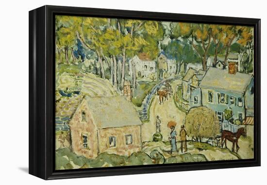 A New England Village-Maurice Brazil Prendergast-Framed Premier Image Canvas