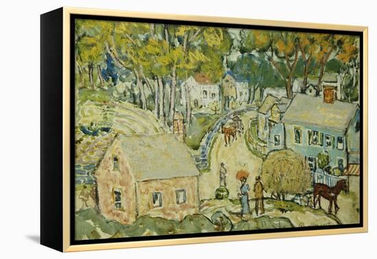 A New England Village-Maurice Brazil Prendergast-Framed Premier Image Canvas