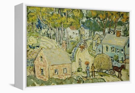 A New England Village-Maurice Brazil Prendergast-Framed Premier Image Canvas