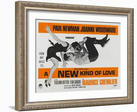 A New Kind of Love, UK Movie Poster, 1963-null-Framed Art Print