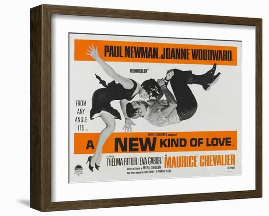 A New Kind of Love, UK Movie Poster, 1963-null-Framed Art Print