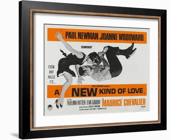 A New Kind of Love, UK Movie Poster, 1963-null-Framed Art Print