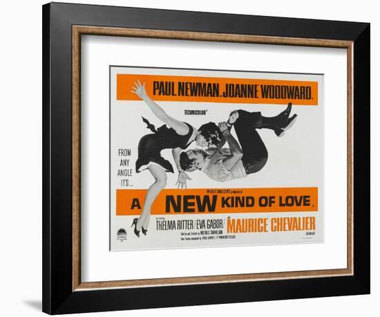 A New Kind of Love, UK Movie Poster, 1963--Framed Art Print