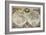 A New Land and Water Map of the Entire Earth, 1630-Henricus Hondius-Framed Giclee Print