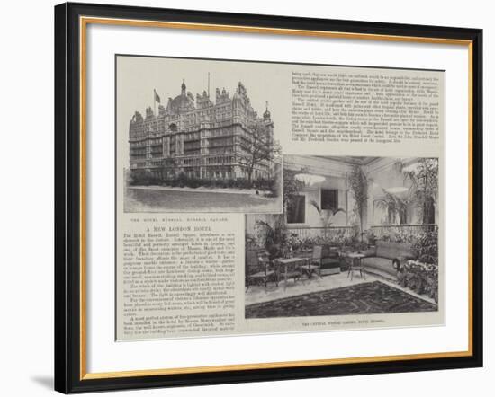 A New London Hotel--Framed Giclee Print