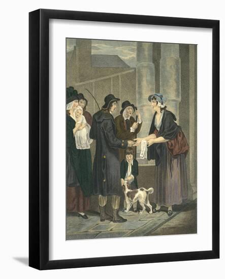 A New Love Song, Only Ha'penny a Piece-Francis Wheatley-Framed Giclee Print