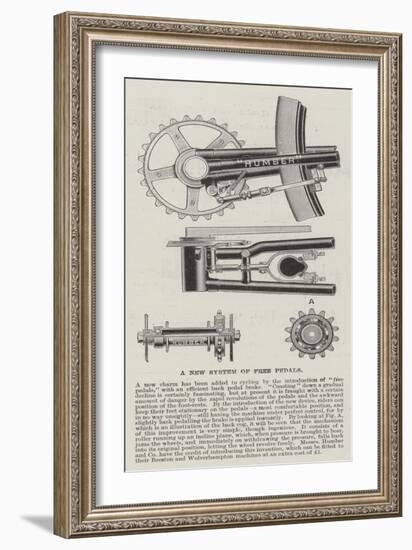 A New System of Free Pedals-null-Framed Giclee Print