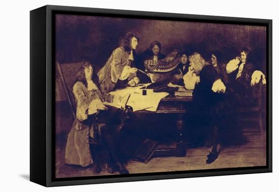 'A New Whip for the Dutch'-John Seymour Lucas-Framed Premier Image Canvas