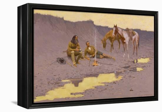 A New Year on the Cimarron, 1901 (Oil on Canvas)-Frederic Remington-Framed Premier Image Canvas