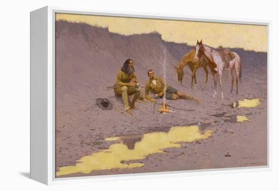 A New Year on the Cimarron, 1901 (Oil on Canvas)-Frederic Remington-Framed Premier Image Canvas