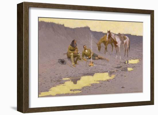 A New Year on the Cimarron-Frederic Sackrider Remington-Framed Premium Giclee Print