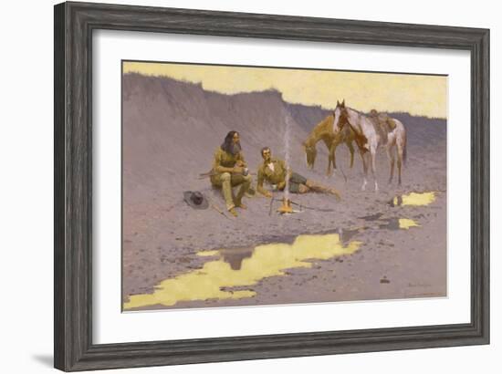 A New Year on the Cimarron-Frederic Sackrider Remington-Framed Giclee Print