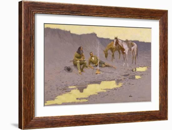 A New Year on the Cimarron-Frederic Sackrider Remington-Framed Giclee Print