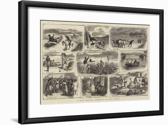 A New Zealand Excursion by Two Ladies-William Ralston-Framed Giclee Print