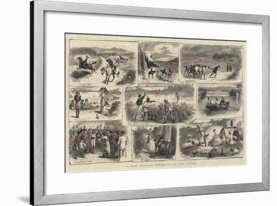 A New Zealand Excursion by Two Ladies-William Ralston-Framed Giclee Print