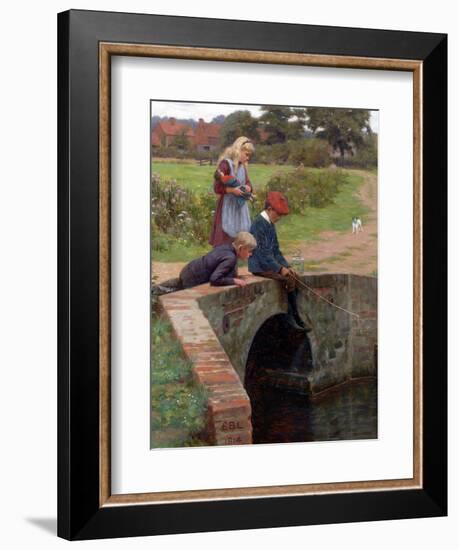 A Nibble, 1914-Edmund Blair Leighton-Framed Giclee Print