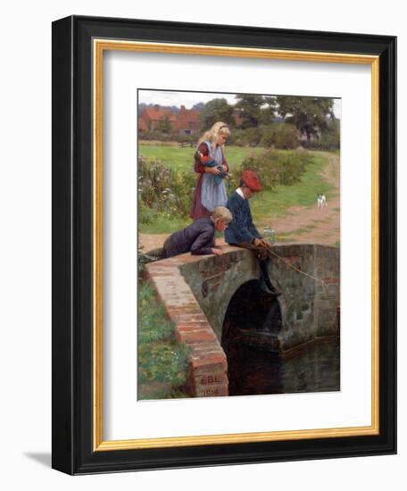 A Nibble, 1914-Edmund Blair Leighton-Framed Giclee Print