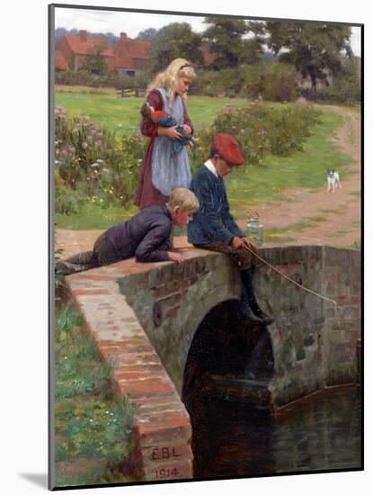 A Nibble, 1914-Edmund Blair Leighton-Mounted Giclee Print