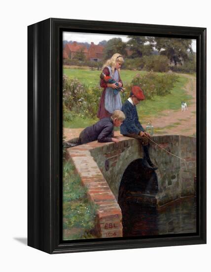 A Nibble, 1914-Edmund Blair Leighton-Framed Premier Image Canvas