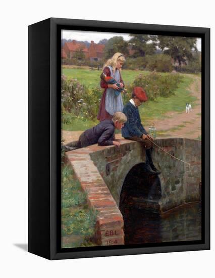 A Nibble, 1914-Edmund Blair Leighton-Framed Premier Image Canvas