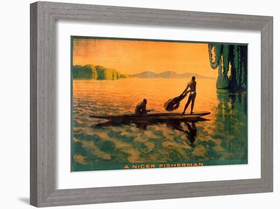 A Niger Fisherman-Gerald Spencer Pryse-Framed Giclee Print