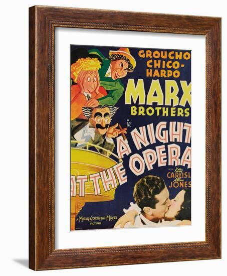 A Night At the Opera, 1935, Directed by Sam Wood-null-Framed Giclee Print