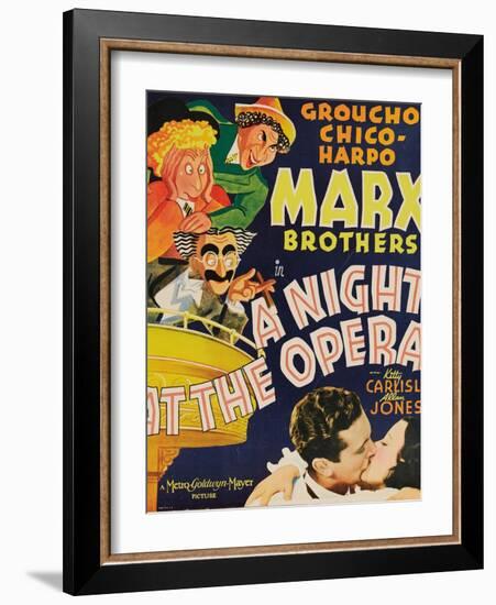 A Night At the Opera, 1935, Directed by Sam Wood-null-Framed Giclee Print