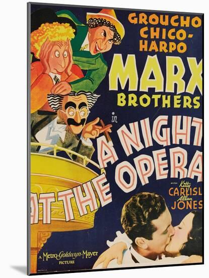A Night At the Opera, 1935, Directed by Sam Wood-null-Mounted Giclee Print