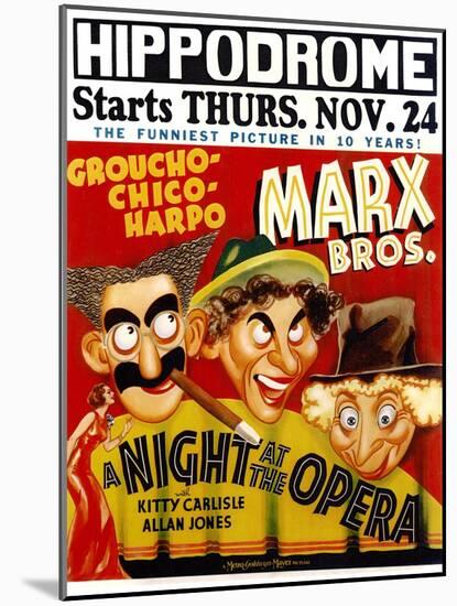 A Night At The Opera, 1935-null-Mounted Art Print