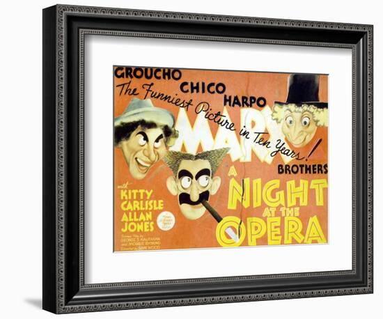 A Night At The Opera, 1935-null-Framed Premium Giclee Print