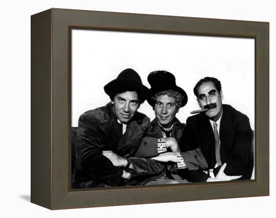 A Night at the Opera, Chico Marx, Harpo Marx, Groucho Marx, 1935-null-Framed Stretched Canvas