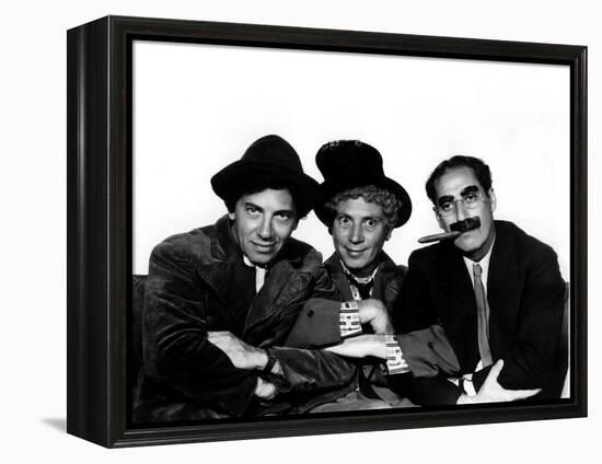 A Night at the Opera, Chico Marx, Harpo Marx, Groucho Marx, 1935-null-Framed Stretched Canvas