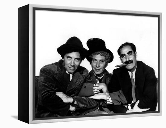 A Night at the Opera, Chico Marx, Harpo Marx, Groucho Marx, 1935-null-Framed Stretched Canvas