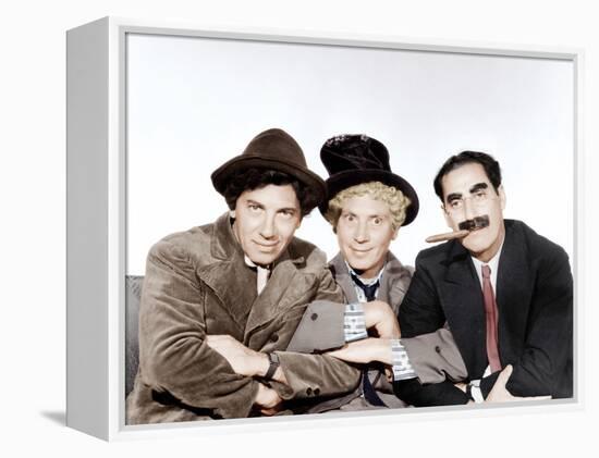 A Night at the Opera, Chico Marx, Harpo Marx, Groucho Marx, 1935-null-Framed Stretched Canvas