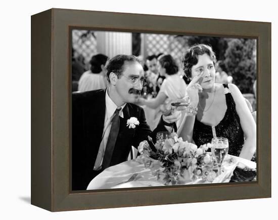 A Night At The Opera, Groucho Marx, Margaret Dumont, 1935-null-Framed Stretched Canvas
