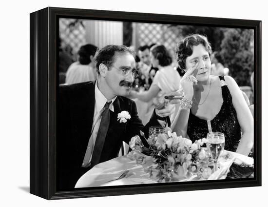 A Night At The Opera, Groucho Marx, Margaret Dumont, 1935-null-Framed Stretched Canvas