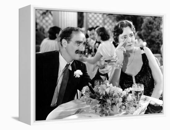 A Night At The Opera, Groucho Marx, Margaret Dumont, 1935-null-Framed Stretched Canvas