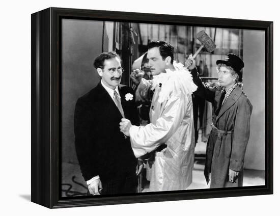 A Night at the Opera, Groucho Marx, Walter Woolf King, Harpo Marx, 1935-null-Framed Stretched Canvas