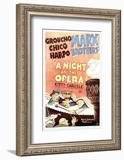 A Night at the Opera - Movie Poster Reproduction-null-Framed Photo