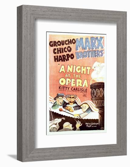 A Night at the Opera - Movie Poster Reproduction-null-Framed Photo