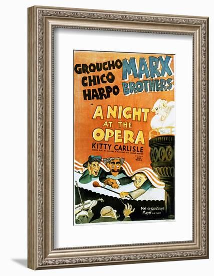 A Night at the Opera - Movie Poster Reproduction-null-Framed Photo