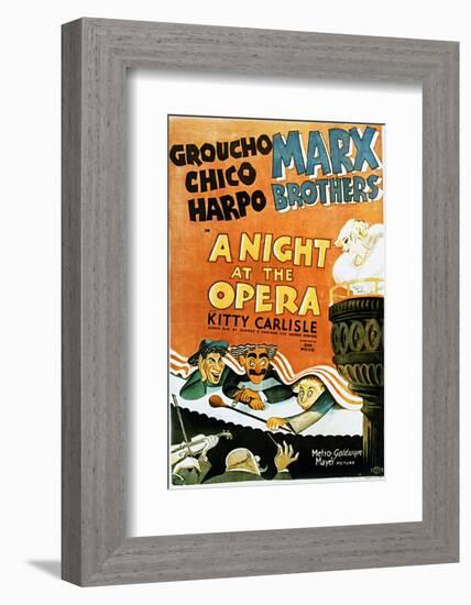 A Night at the Opera - Movie Poster Reproduction-null-Framed Photo