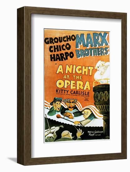 A Night at the Opera - Movie Poster Reproduction-null-Framed Photo