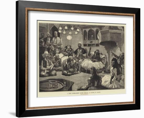 A Night Entertainment During Ramazan, at Scutari, in Albania-Richard Caton Woodville II-Framed Giclee Print