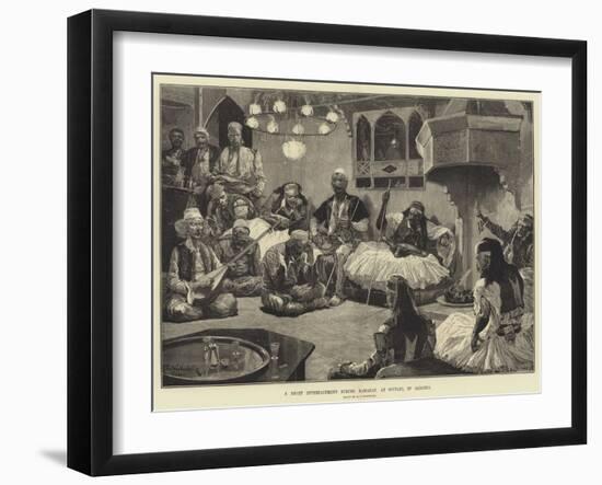 A Night Entertainment During Ramazan, at Scutari, in Albania-Richard Caton Woodville II-Framed Giclee Print